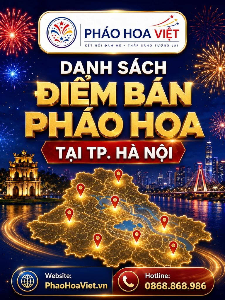 Tra cứu điểm bán pháo hoa Bộ Quốc phòng tại Hà Nội