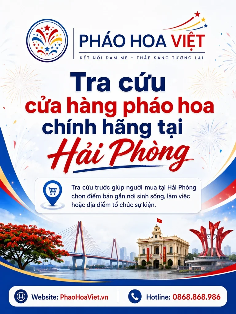 Tra cứu cửa hàng pháo hoa chính hãng tại Hải Phòng