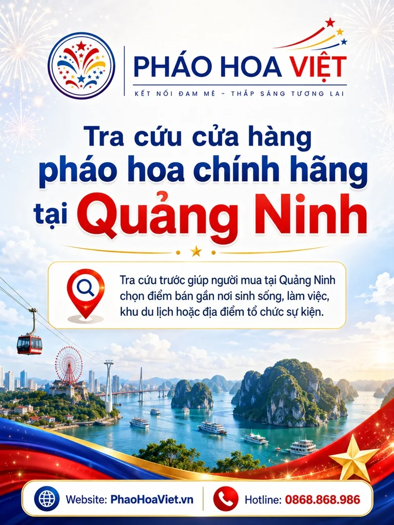 Tra cứu cửa hàng pháo hoa chính hãng tại Quảng Ninh