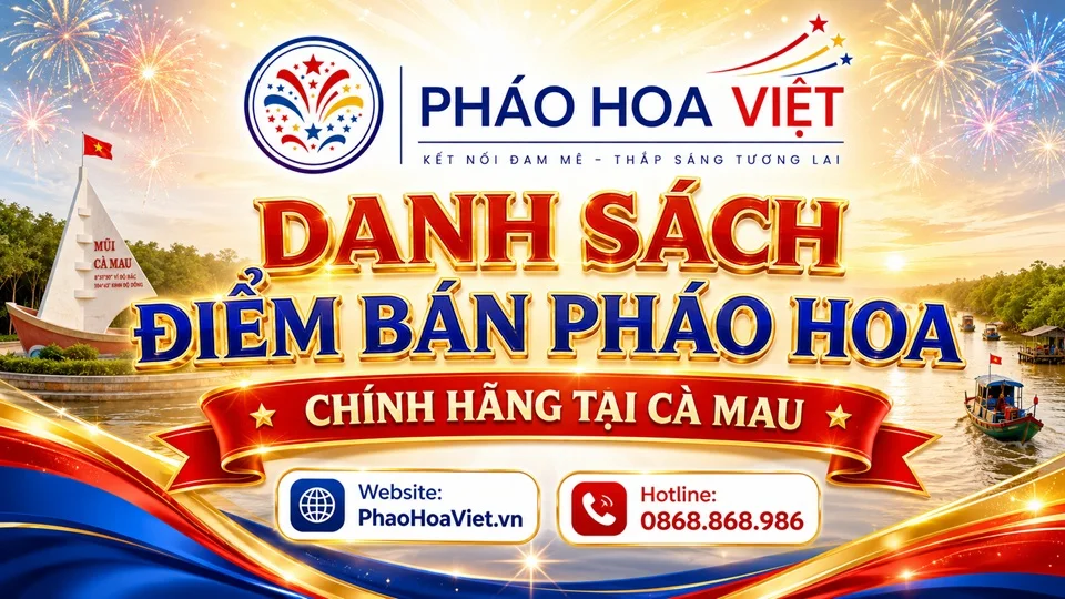 Danh sách điểm bán pháo hoa chính hãng tại Cà Mau