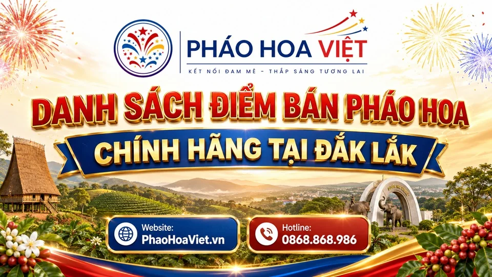 Danh sách điểm bán pháo hoa chính hãng tại Đắk Lắk