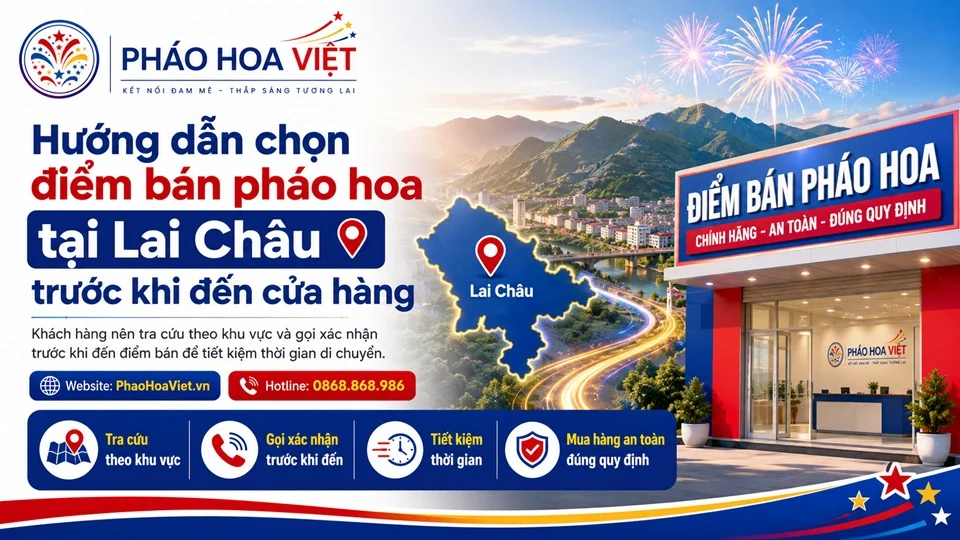 Hướng dẫn chọn điểm bán pháo hoa tại Lai Châu trước khi đến cửa hàng