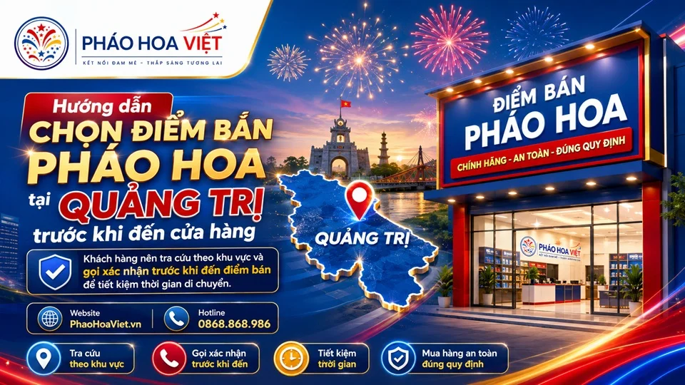 Hướng dẫn chọn điểm bán pháo hoa tại Quảng Trị trước khi đến cửa hàng