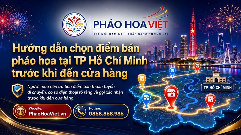 Hướng dẫn chọn điểm bán pháo hoa tại TP Hồ Chí Minh trước khi đến cửa hàng