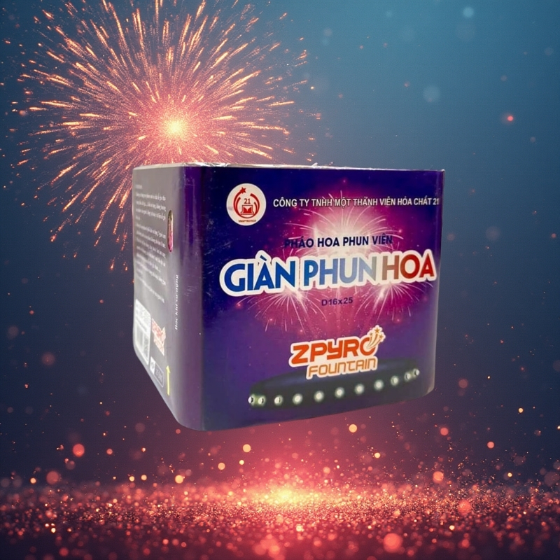 Giàn phun hoa 25 ống  Giàn phun hoa 25 ống