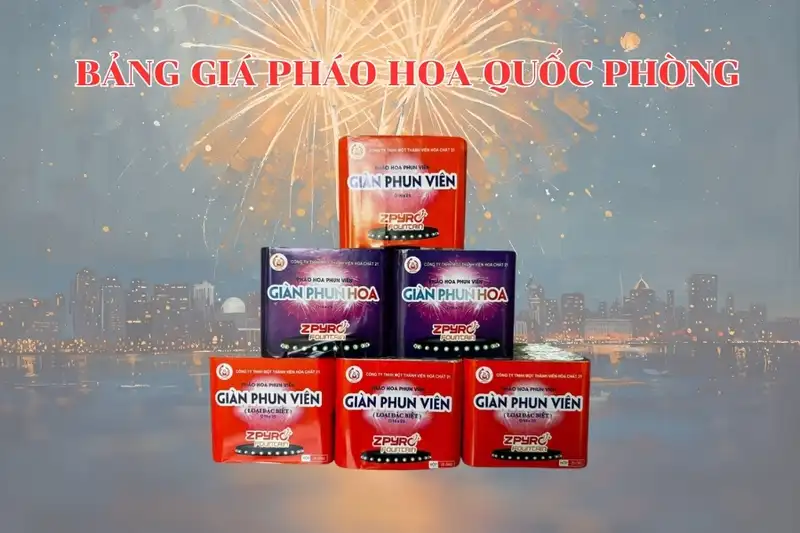 Bảng giá pháo hoa Bảng giá pháo hoa